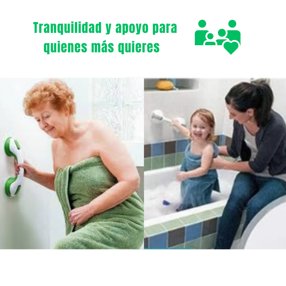 Barra de Apoyo Antideslizante para Baño y Ducha
