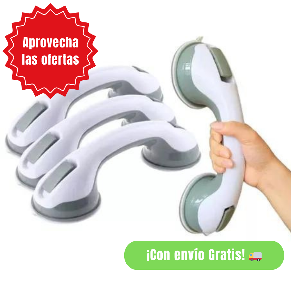 Barra de Apoyo Antideslizante para Baño y Ducha