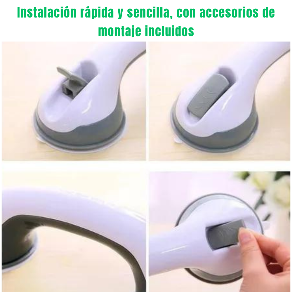 Barra de Apoyo Antideslizante para Baño y Ducha